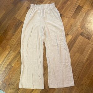 Shein, size small, khaki color, linen style pants